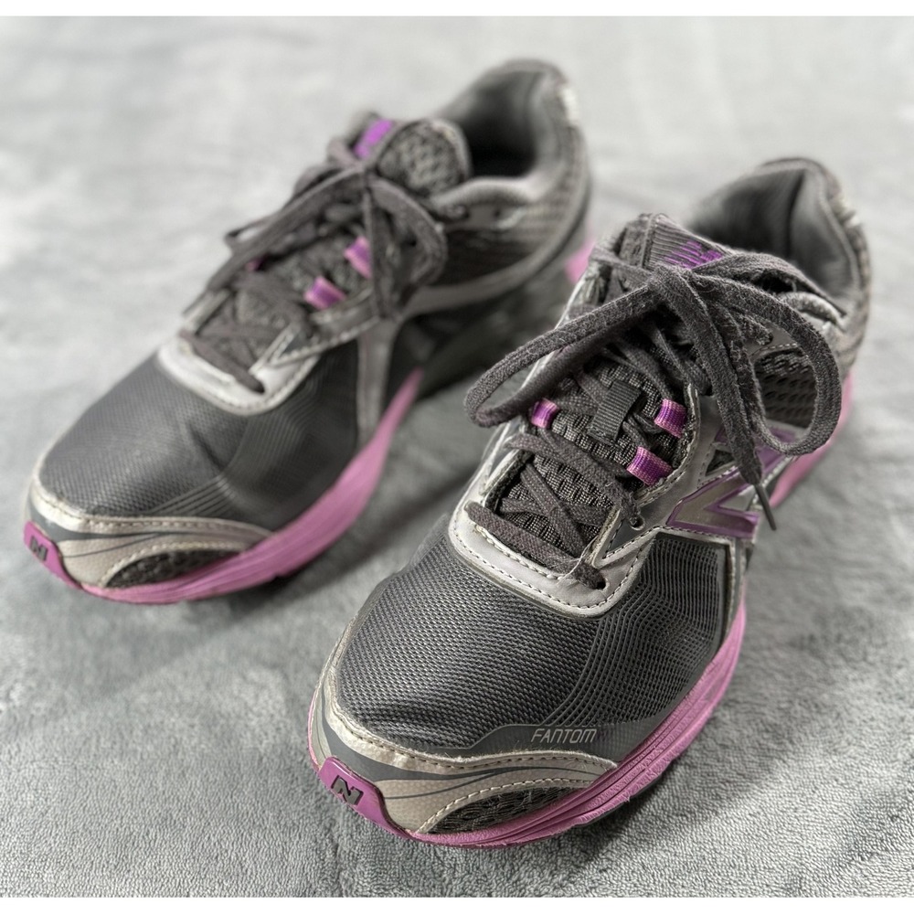 New Balance Shoes Womens Size 8.5 Gray Purple‎ N-ERGY FantomFit Running WW1766BP